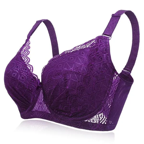 Thin Cup Bras for Women, Adjusted-strap Push Up Underwire Bra