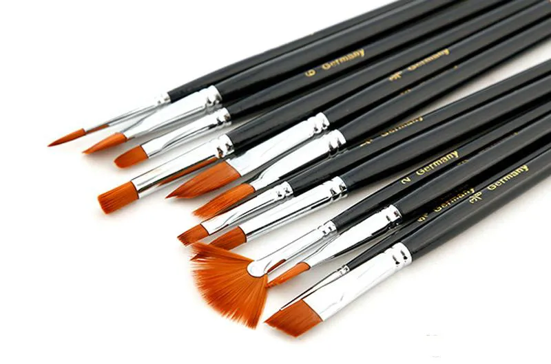 Wholesale Paint Brushes Watercolor Gouache Acrylic Art Craft Artist Oil