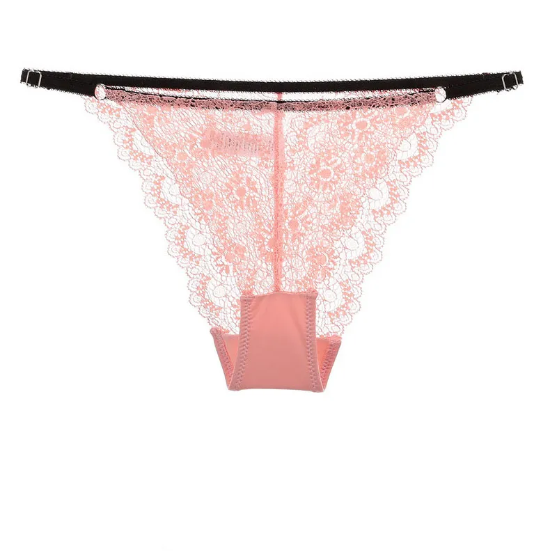 Sexy Briefs Sous-vêtements Culotte taille basse Culotte en dentelle Voir à travers les femmes culotte Vêtements mujeres ropa intérieur