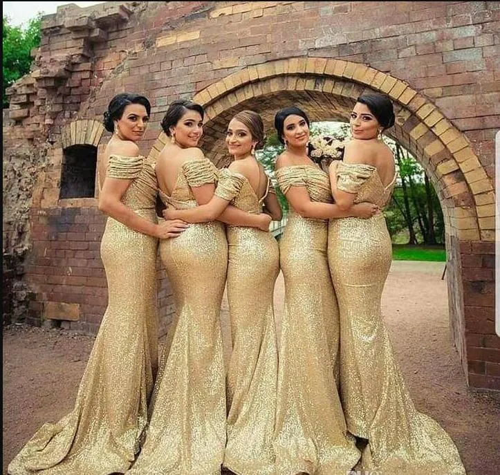 Boda Elegantes Vestidos Dorados Para Madrinas Vestidos Elegantes