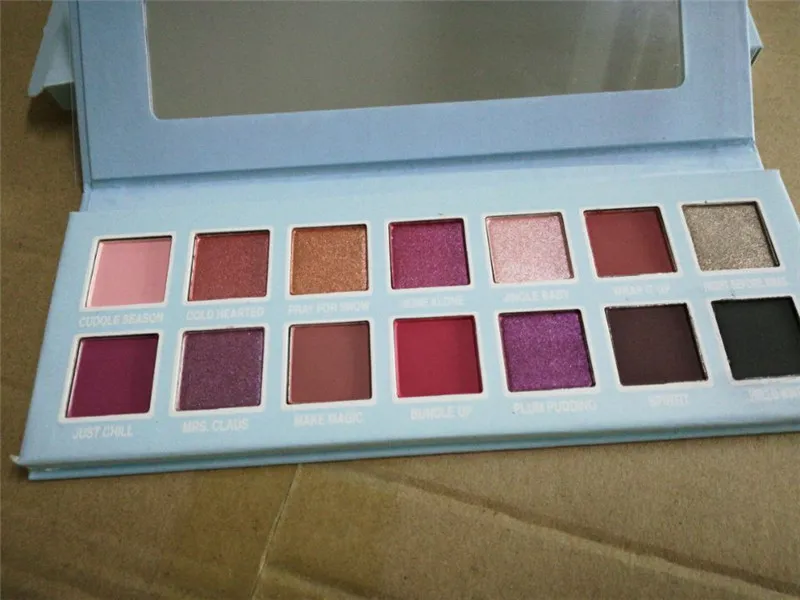 Paleta de maquillaje caliente Jenner Edición navideña 14 colores Paleta de sombras de ojos Chill Baby Sombra de ojos Regalo Envío de DHL