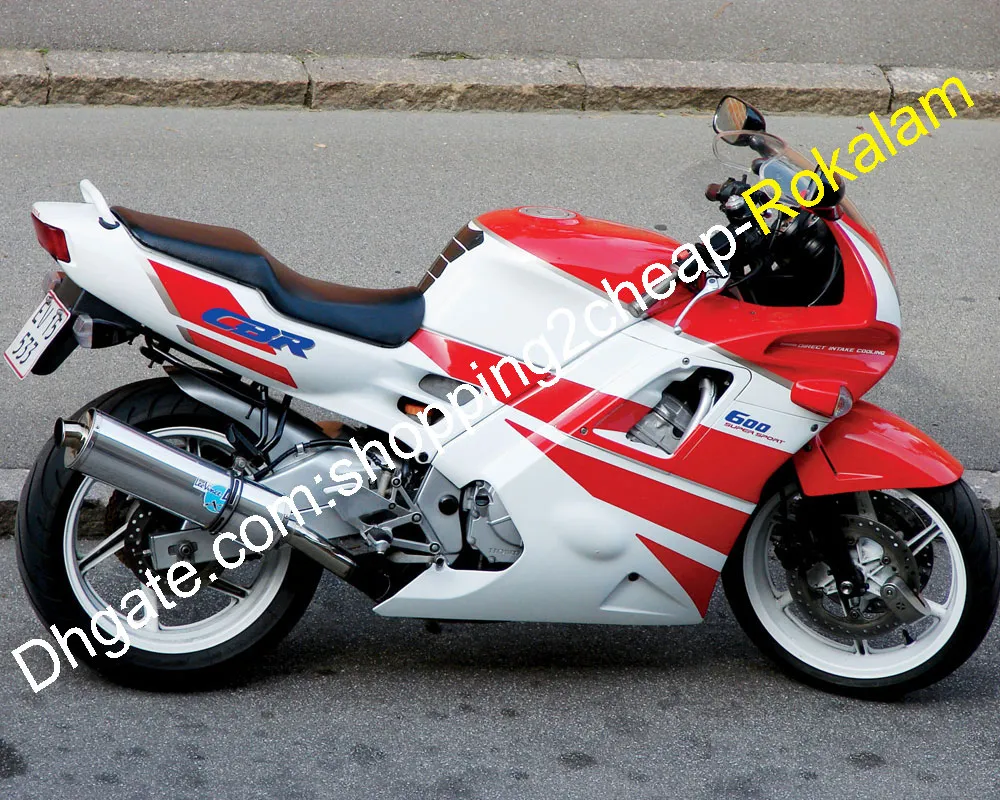 Für Honda Motorradteile CBR 600F 600 F2 CBR600 CBR600F2 1991 1992 1993 1994 91 92 93 94 Rot Weiß ABS Verkleidungsset