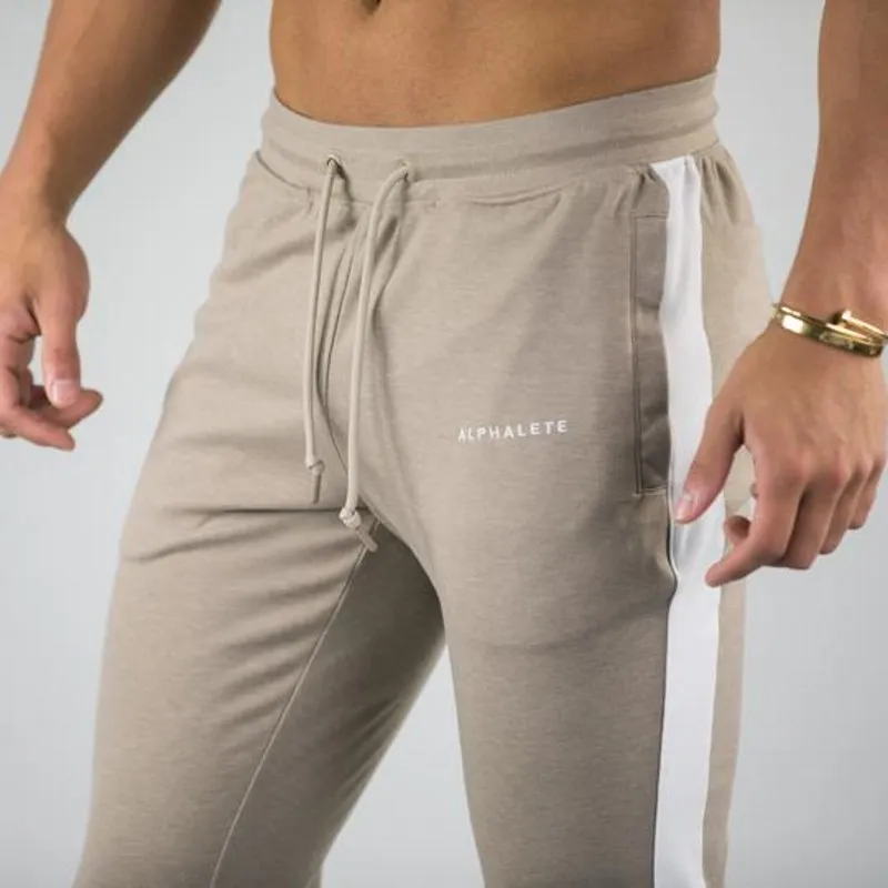 Alphalete ブランド秋冬フィットネス男性ジムパンツファッション綿鉛筆パンツボディービルズボン高品質ジョガー