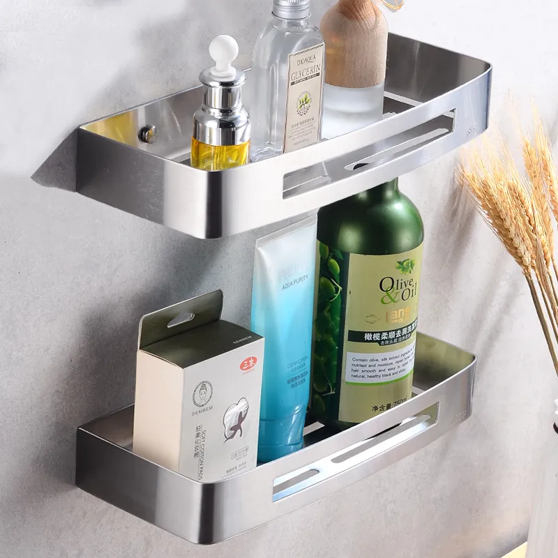Organizador de ducha esquinero – Estante de baño adhesivo con ganchos de  acero inoxidable, soporte para pasta de dientes, accesorios de estante de