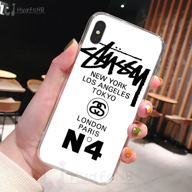 Fashion Brand Stussy Tpu Soft Silicone Phone Case Cover For Iphone 11 Pro Xs Max 8 7 6 6s Plus X 5 5s Se Xr Cover Wholesale From Lya9 4 Dhgate Com