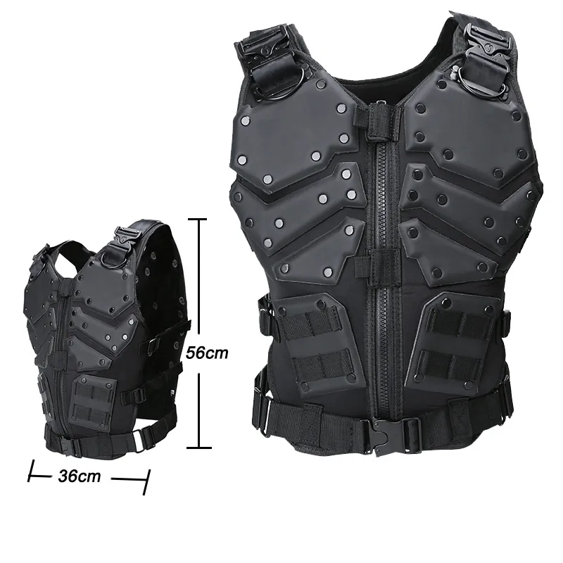 U.S Tactical Vest Military Airsoft Hunting Combat Training Gear Paint Ball  Black
