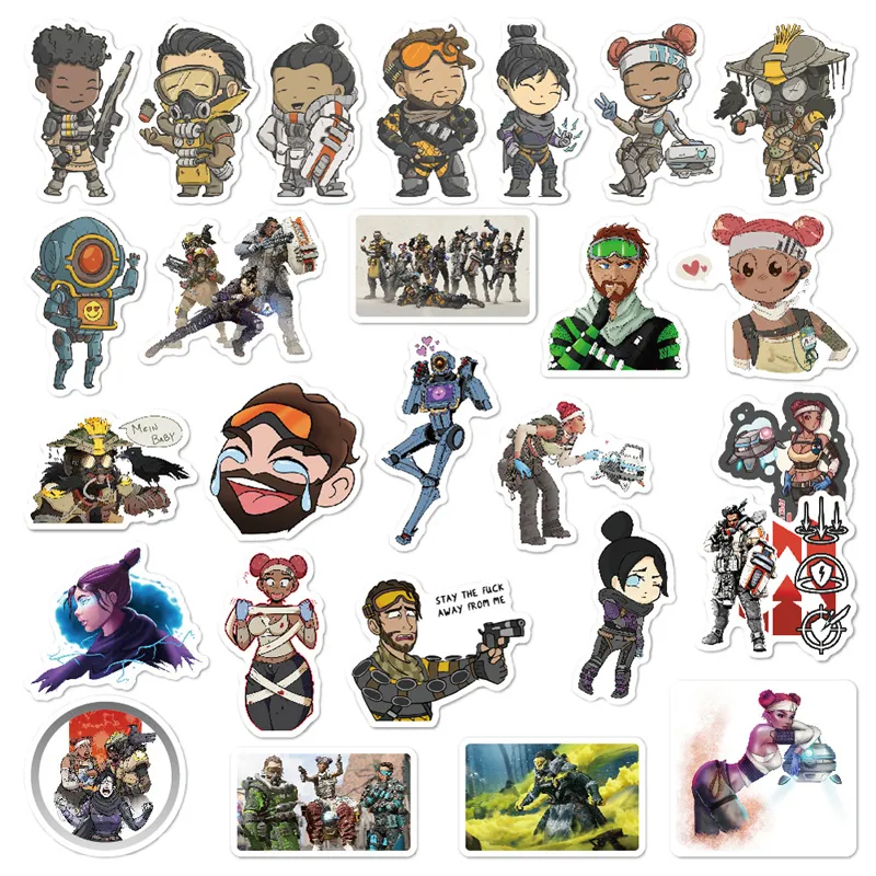 Waterproof Cartoon Gaming Stickers For Cars, Luggage, And Skateboards ...