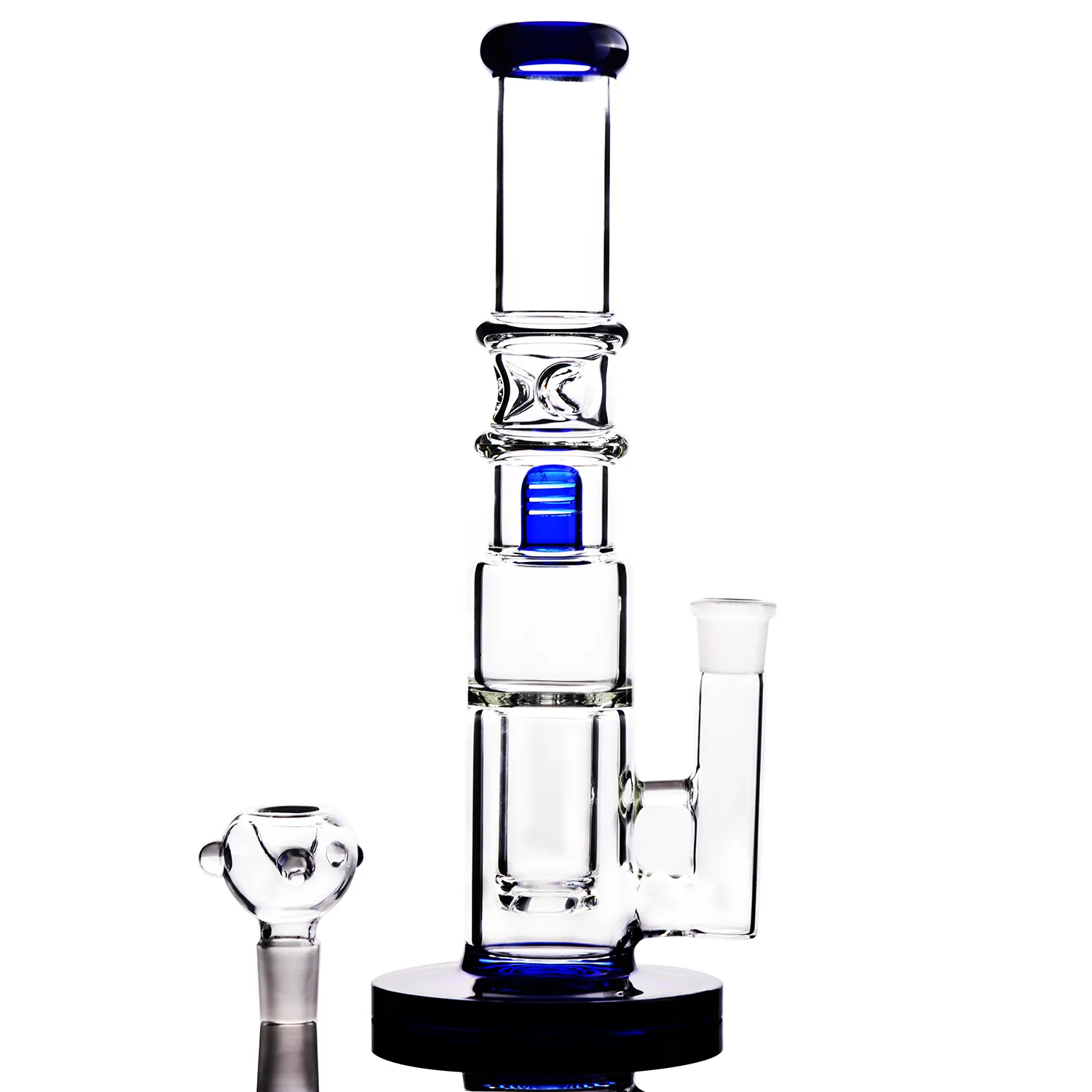 Wholesale Pink 12 Inch Glass Hookah With Diffuser, Tornado Function