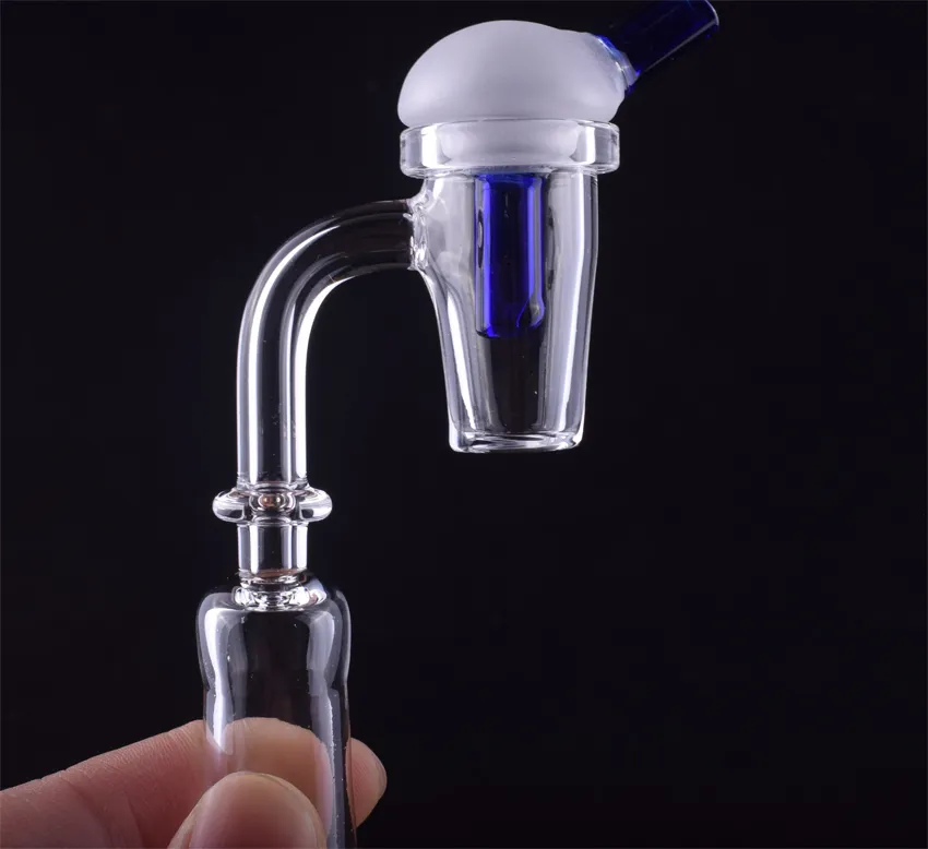 Quartz Banger Nail 45/90 grader Domesless Nail med Carb Cap 10mm14mm18mm Man Kvinnligt Clear Joint Rökning Verktyg för Hookahs