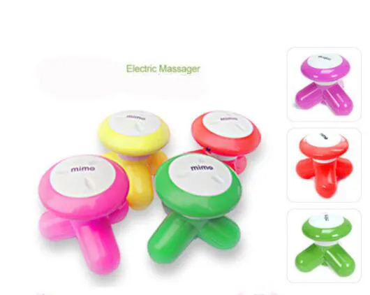 electric vibrating body massager Vintage General Electric MR-1 Handheld Vibrating Massager 4 Heads Beige main image 0