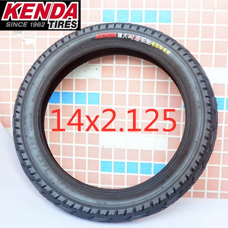 Pneus KENDA E-Bike 14 16 18 22 polegadas * 2.125 2.5 E-BIKE pneu E-BIKE Peças pretas