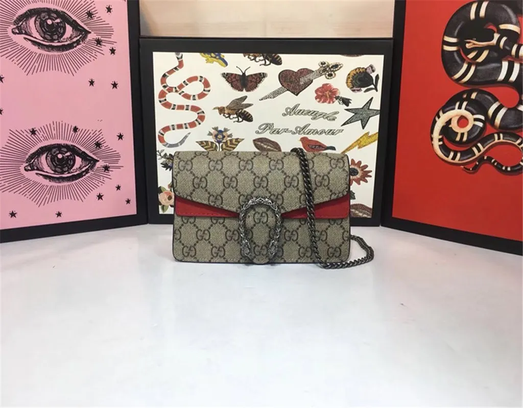 Luxury Designers Style19Gucci Handbags Purses G Blooms Mini Bag Tiger  Head Spur Shoulder Bag With Chain Straps Fashion Bags Retro Color From  Dolcestore, $ 