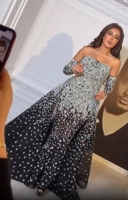 2020 Árabe Aso Ebi Negro brillante Vestidos de noche atractivos Lentejuelas con cuentas Vestidos de baile Sirena Fiesta formal Vestidos de segunda recepción ZJ553