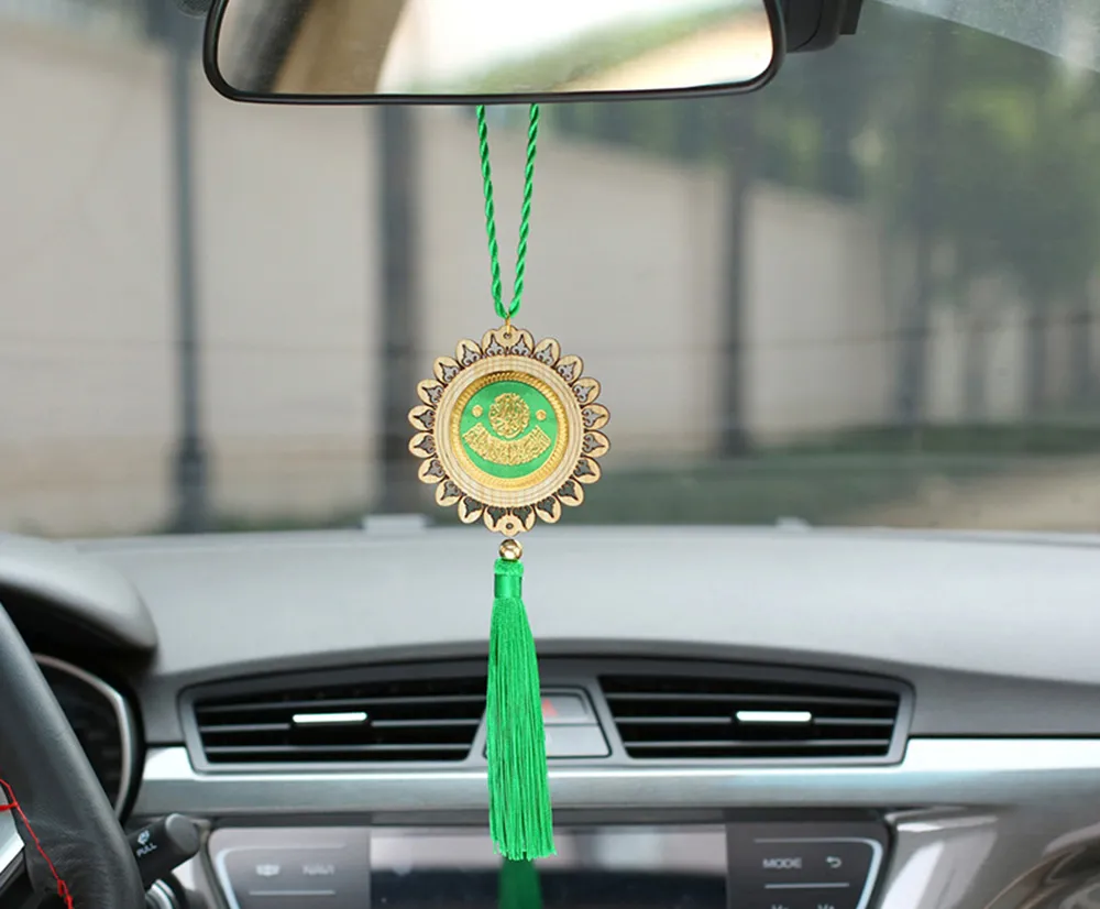 Auto decoratie hanger mode islam stijl auto interieur achteruitkijkspiegel accessoire trim ornament auto-styling