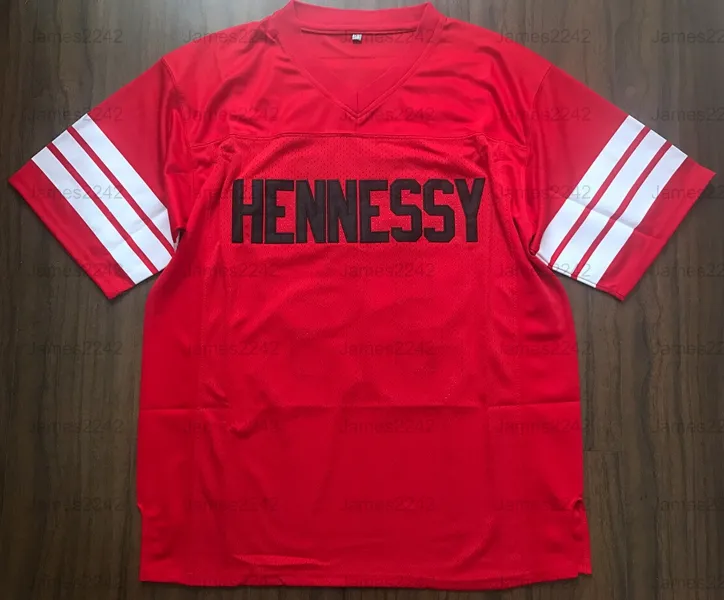 Prodigy # 95 Hennessy Queens Bridge Movie Football Jersey Rosso Tutto cucito Rosso S-3XL Spedizione gratuita di alta qualità