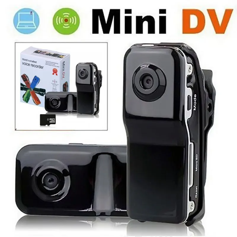 MD80 Mini Caméra DV DVR Support Webcam HD Cam 32GB Sport Casque De Vélo