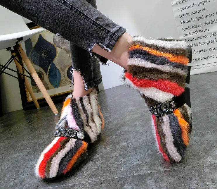 حار بيع-الخريف شتاء جديد أزياء الثلوج الأحذية المسطحة البريدي قصيرة مارتن الأحذية الأزياء الأحذية الرمز البريدي الجوارب ذات جودة عالية