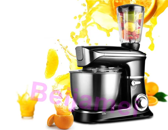 Bread Dough Mixer 6.5L Kitchen Stand Mixer Blender Kneading Eggs Beating Meat Mincing Juice Extracting Milkshake Cake