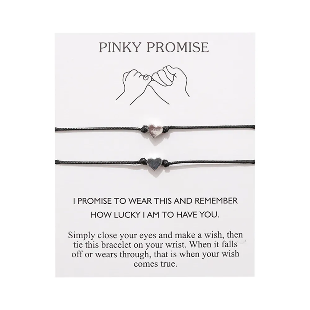 The AJS Fashion Infinity Pinky Promise Bracelets Anklets for Couples Best  Friend Long Distance Relationship Matching