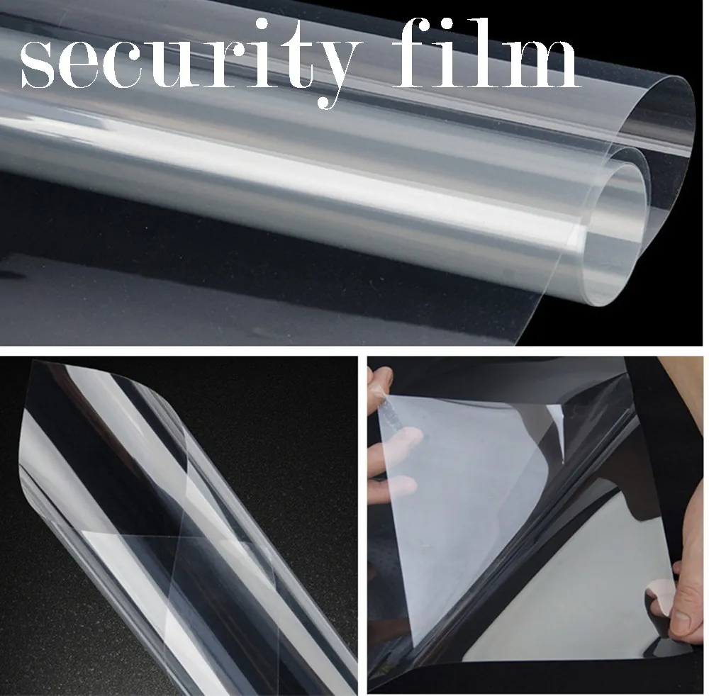 защитная пленка защитная прозрачная прозрачная защита Винил для оконного стекла Защитный размер 1.52x30m Roll (5x100ft)