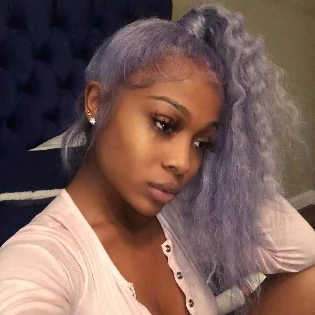 A Beautiful Girl with Purple Hair and Eye. Stock Illustration -  Illustration of artwork, hairstyle: 253064896, image size:1080x1082