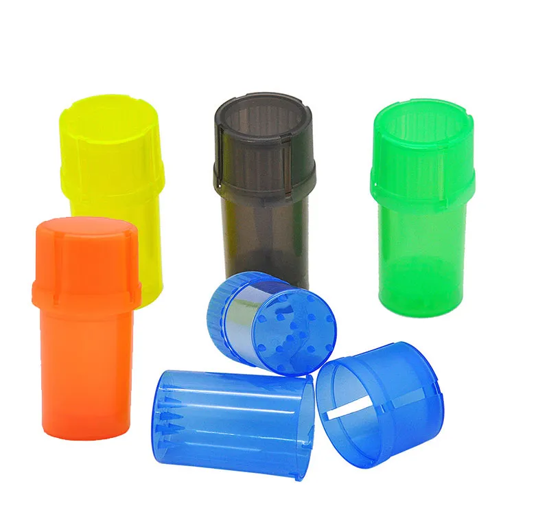 Smerigliatrice per tabacco in 3 parti da 40 mm Pipe in plastica con erba Med Container Crusher