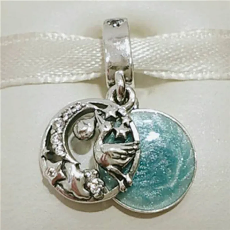 2020 Mothers Day 925 Sterling Silver Stork Twinkling Stars Dangle Charm Bead Fits European Pandora Style Jewelry Bracelets Necklace From Kimthomas 13.2 DHgate.Com