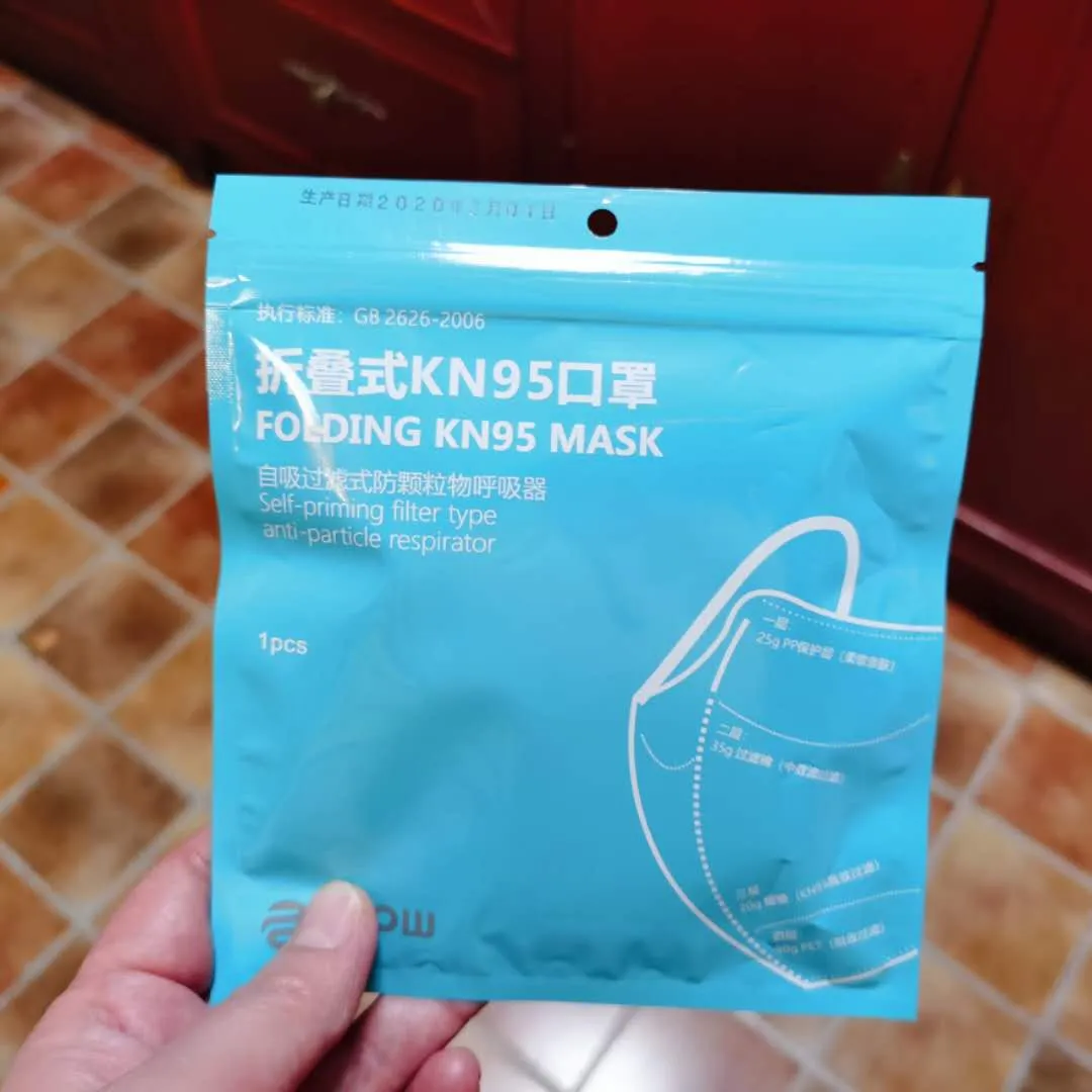 Maschere per il viso con filtri Valore Anti inquinamento da polvere Maschere per il viso Bocca Anti PM2.5 Maschere protettive per feste blu Confezione individuale CPA2293