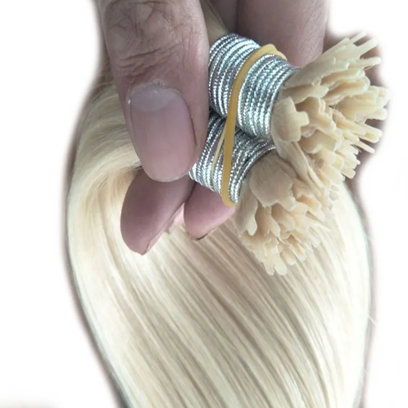 100 Human Indian Hair 1G Strand 200s Wskazówka wentylatora w przedłużanie włosów za darmo