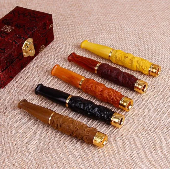 El soporte para cigarrillos de sándalo tallado en madera se puede limpiar con un filtro de varilla de tracción, soporte para cigarrillos de madera maciza, regalo artesanal, fabricantes de cigarrillos dir