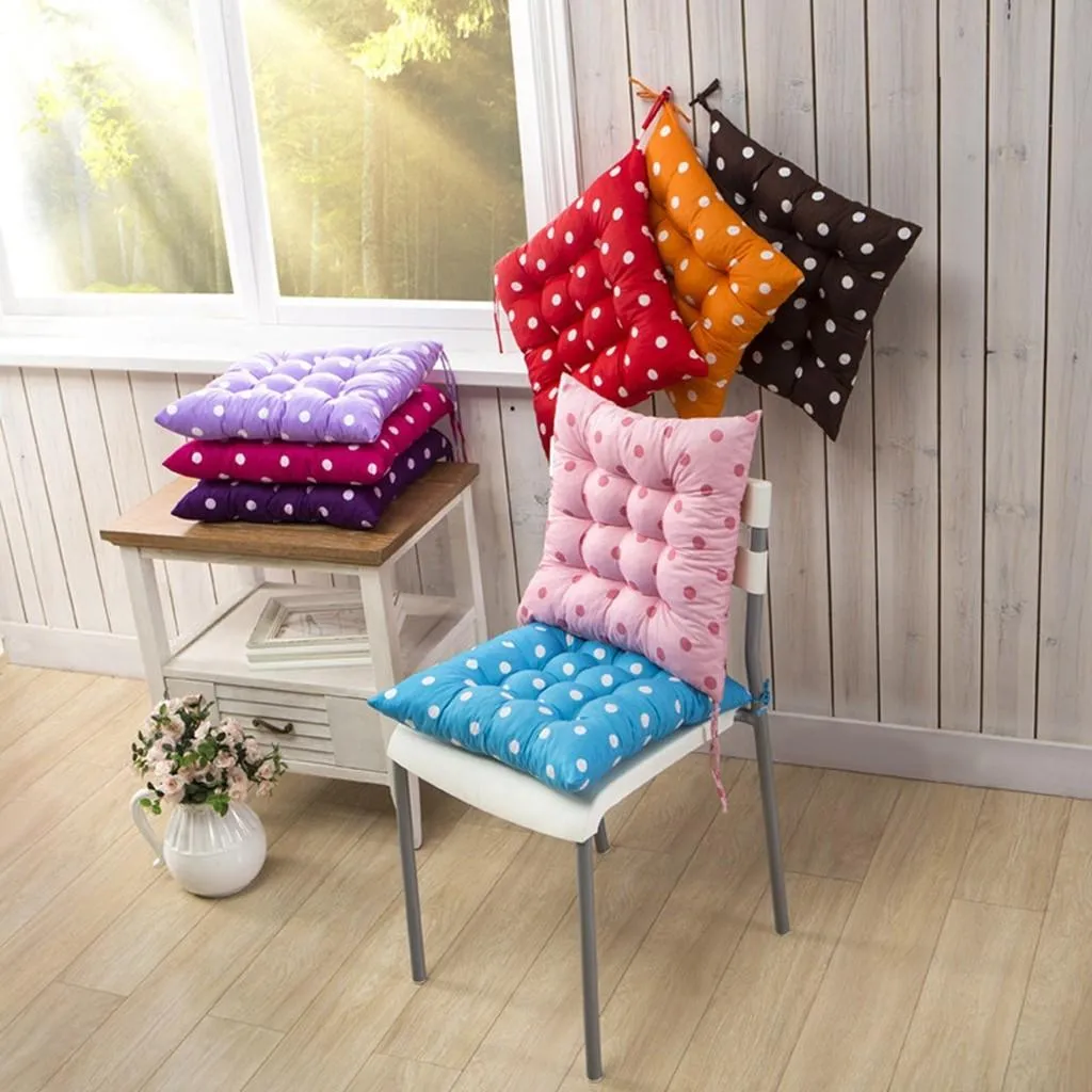 Décor jeter oreiller Durable à pois chaise coussin jardin salle à manger maison bureau siège doux coussin 8 couleurs décoratif meilleure vente