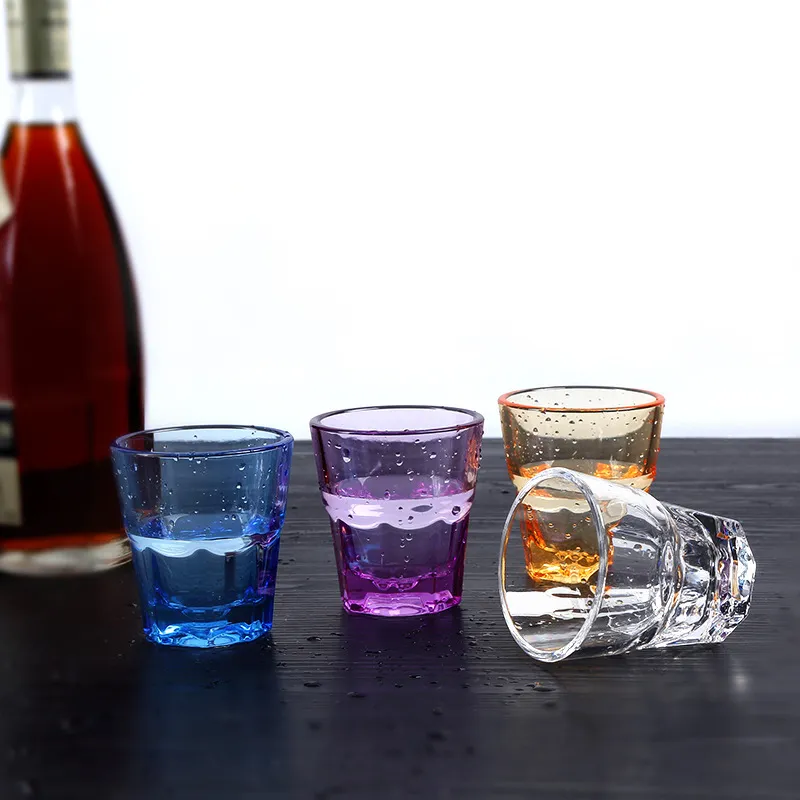 DHL 210ml Acrylic Drinking Glass - Unbreakable Plastic Tumbler, Clear  Eco-Friendly Juice Cup, FDA Certified Cocktail Glass, Assorted Colors