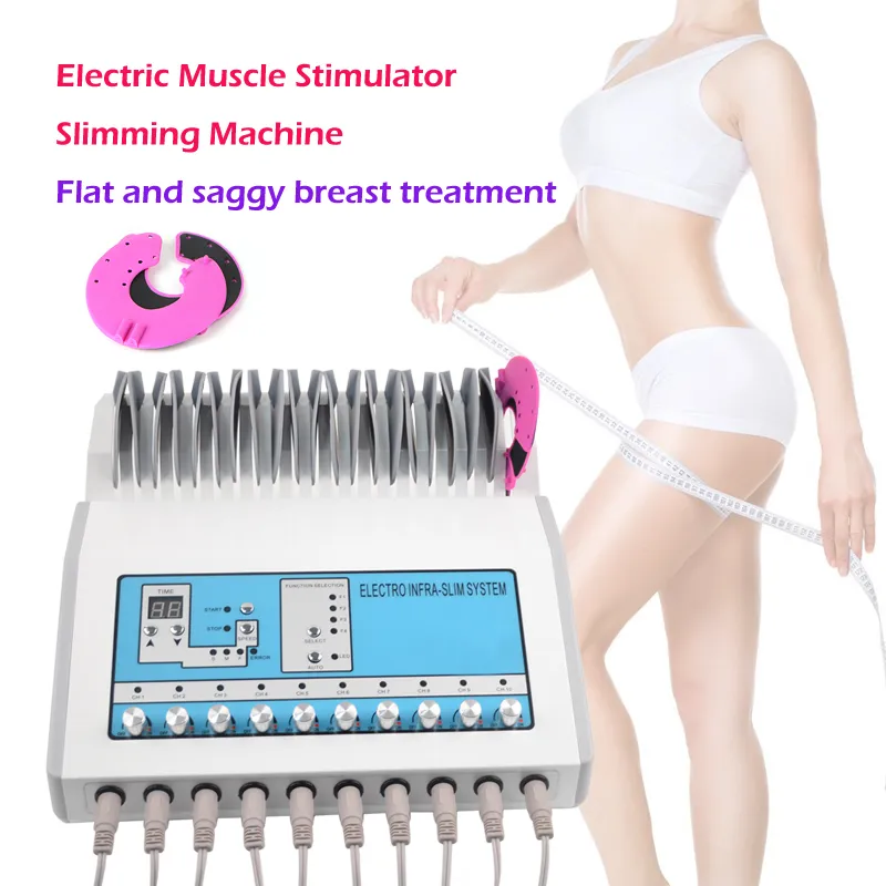 Bästa kvalitet viktminskning Ems muskelstimulator elektrostimuleringsmaskin/ Russian Waves Ems elektrisk muskelstimulator bantning