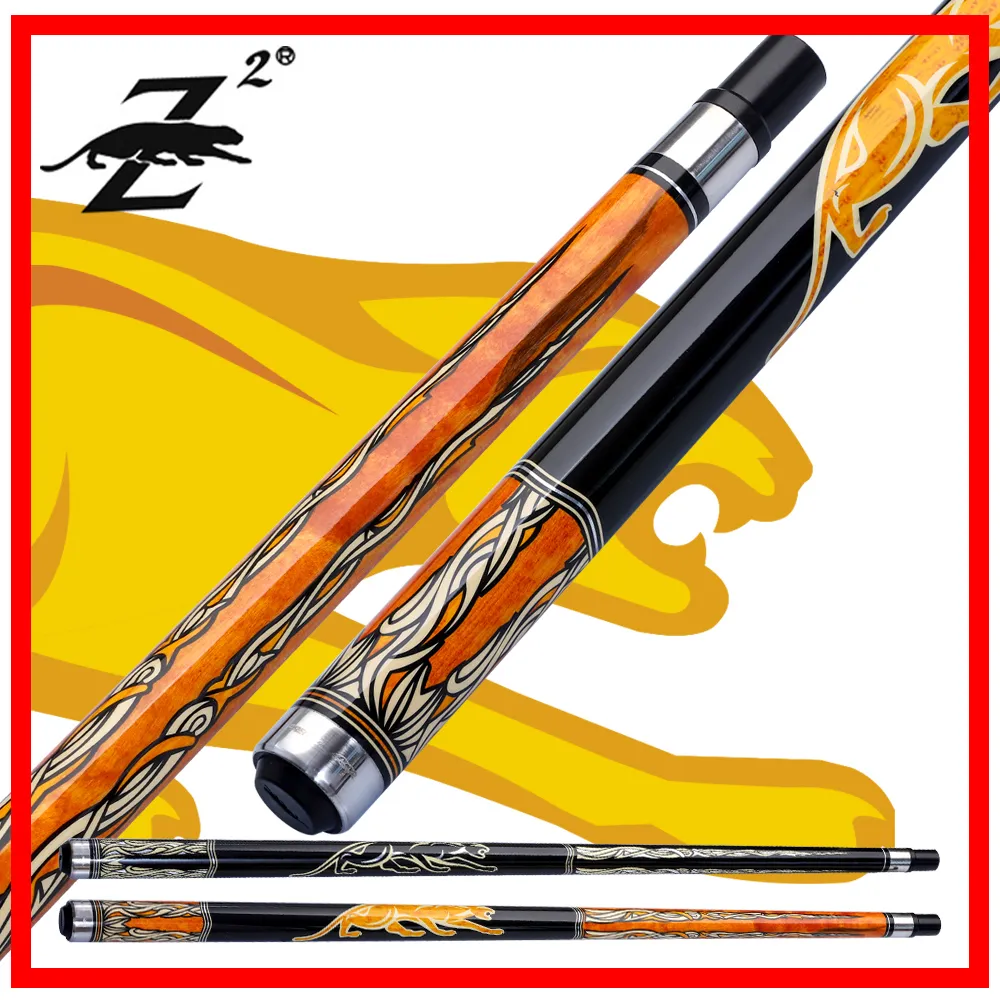 Preoaidr 3142 Z2 Pool Cue Billiard Stick 11.5mm 12.75mm Tips med led skydd 2 färger Svart 8 Professional 2019