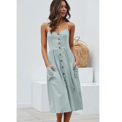 2019 Hot Sell Womens Designer Jurken Spaghetti Strap Dames Gedrukt Jurken Zomer Korte Womens Holiday Rokken Maat S-XL