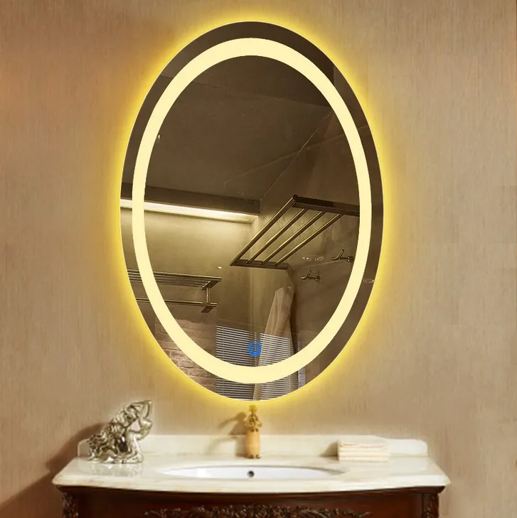 Lampe De Miroir Salle De Bain Bois Avec Interrupteur Moderne Led