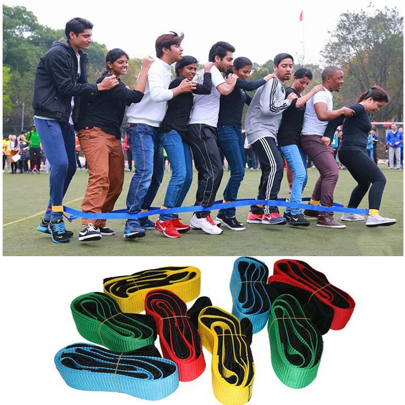 1 Pair Feet Bandage Outdoor Games Sport Toys Team Working Company School Cooperation Parents and Children Party Games Sports Toy