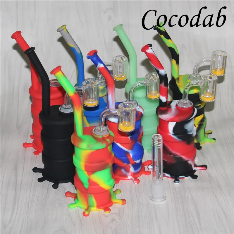 Quartz Banger Thermochromic thermal Banger yellow sand Insert 14mm Quartz Banger Male domeless nail for silicone dab oil rig bong hookahs