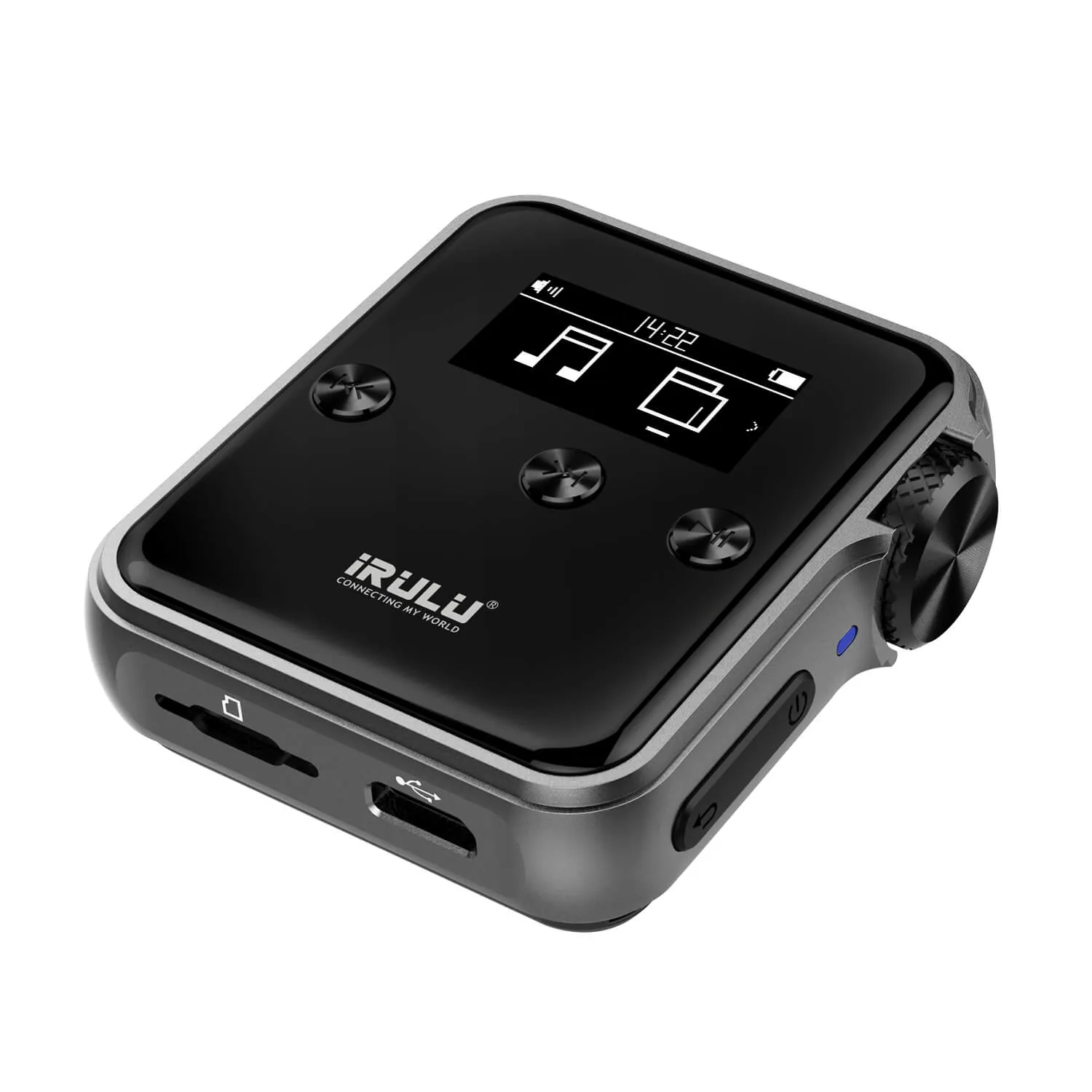 Оптовик iRULU H10 HiFi MP3-плеер без потерь: DSD Hi-Res Bluetooth 16GB Металлический корпус Цифровой аудиоплеер с зажимом для любителей музыки
