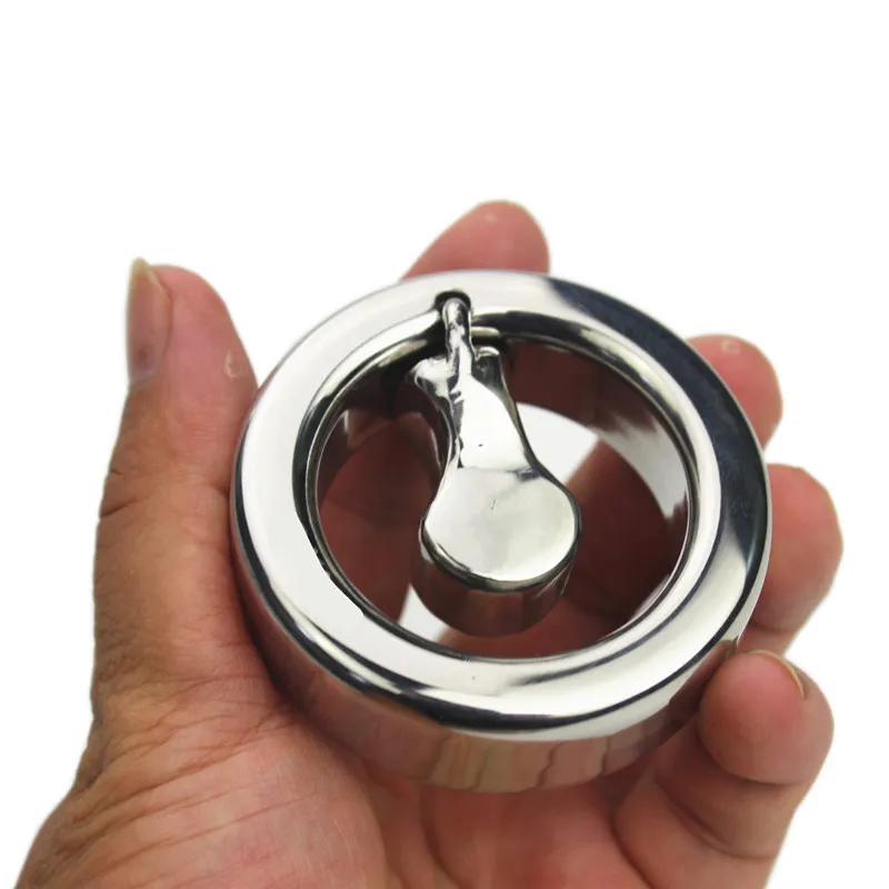 12 Sizes Cockrings Stainless Steel Ball Stretcher Scrotum Pendant Metal  Testicular Squeezer Male Penis Bondage Lock Ring Devices Sex Products For  Men BB98 From Nancy0214, $69.45