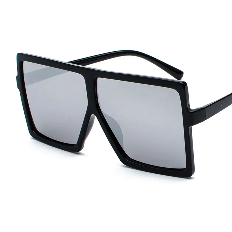 Oversized Square Sunglasses Mirrored UV Protection Big Frame Women Oversized Square Sunglasses For Women Fashionable... From  main image 3