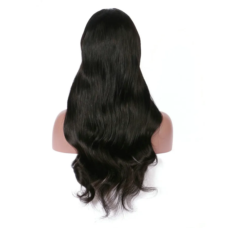 Long Wavy U Part Human Hair Wigs Virgin Malaysian Body Wave Remy Glueless Human Hair Upart Wig Middle U Openning 1