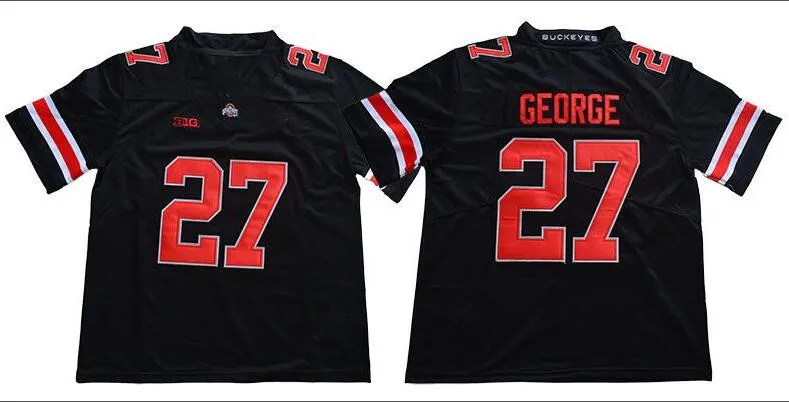 2020 Patch Ohio State 27 Eddie George 45 Archie Griffin 1 Justin Fields 2 Chase Young 7 Dwayne Haskins Jr.97 Nick Bosa Jersey 150 th patch