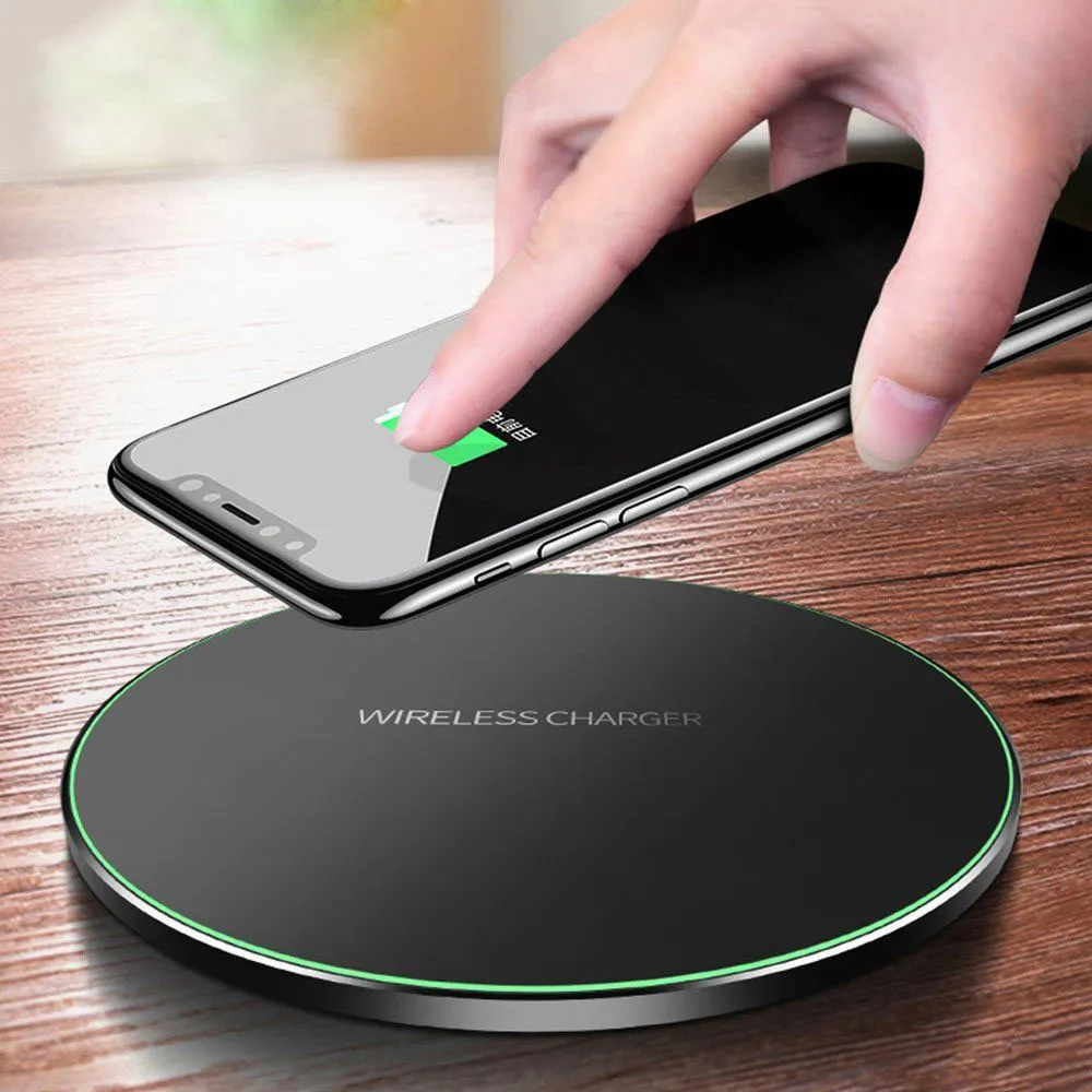Da Da Xiong Qi Wireless Charger For iPhone 8 X XR XS Max QC3.0 10W Fast Wireless Charging for Samsung S9 S8 Note 8 9 S7 USB Charger Pad