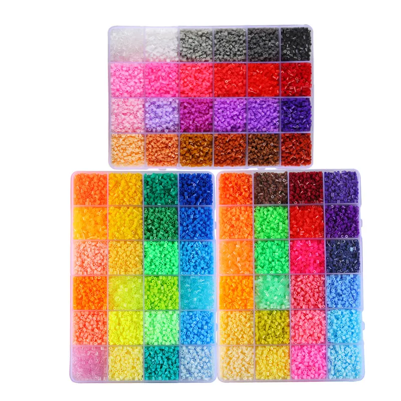 72/48 colors box set hama beads toy 2.6/5mm perler educational Kids 3D  puzzles diy toys fuse beads pegboard sheets ironing paper - AliExpress