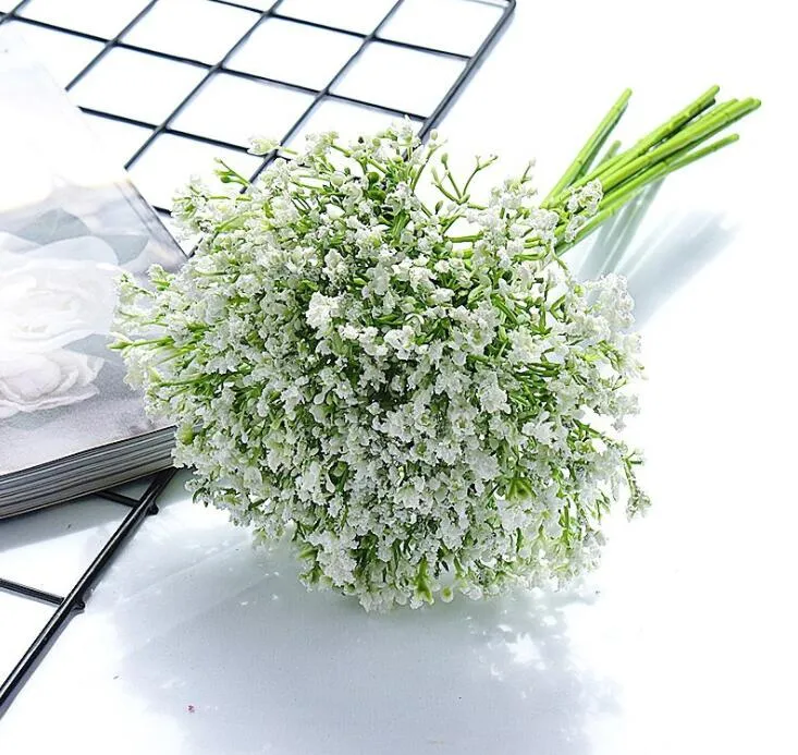 Fiori artificiali Gypsophila Bouquet Fiori bouquet da sposa Finti Babysbreath Fiori Decorazioni nuziali Bouquet di buona plastica Babysbreath