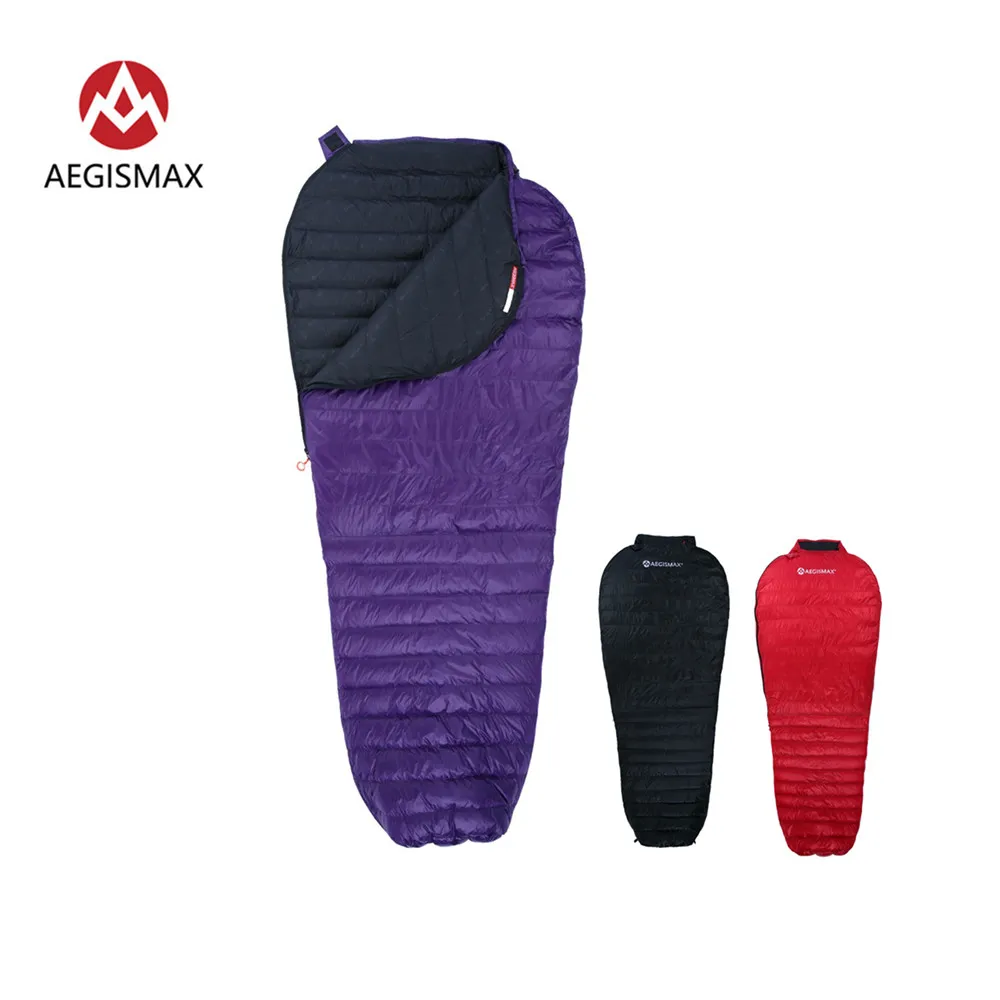 Aegismax Nieuwe Nano Upgrade 700FP Slaapzak Ultra Droog Wit Goose Down Splicing Mummy Ultralight Hiking Camping