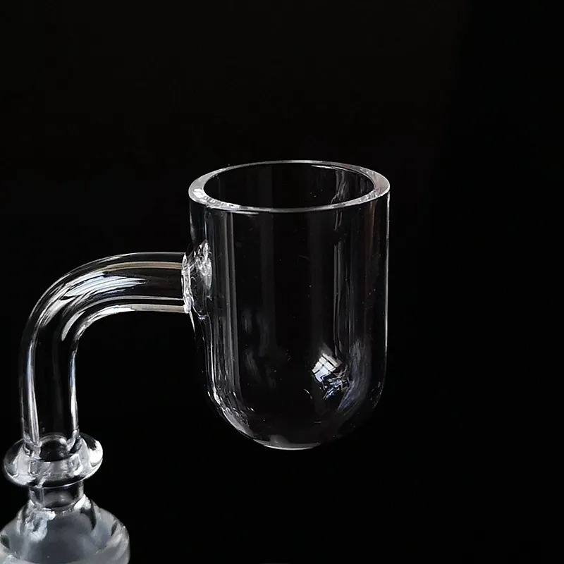 2019 NEW QUARTZ BANGAR Nail With Round Buttom 14mm 18mm Kvinna Male Joint Tjock Kvarts Nails Oil Dab Rigs för glas Bong