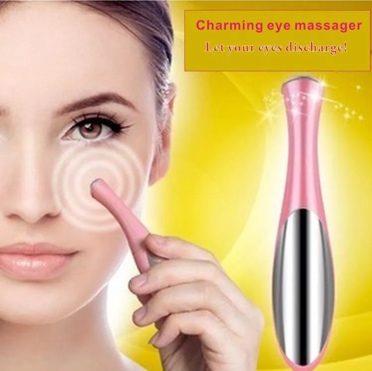 10Pcs Portable Electric Thermal Eye Massager Eye Care Beauty Instrument Device Remove Wrinkles Dark Circles Puffiness Massage Relaxation