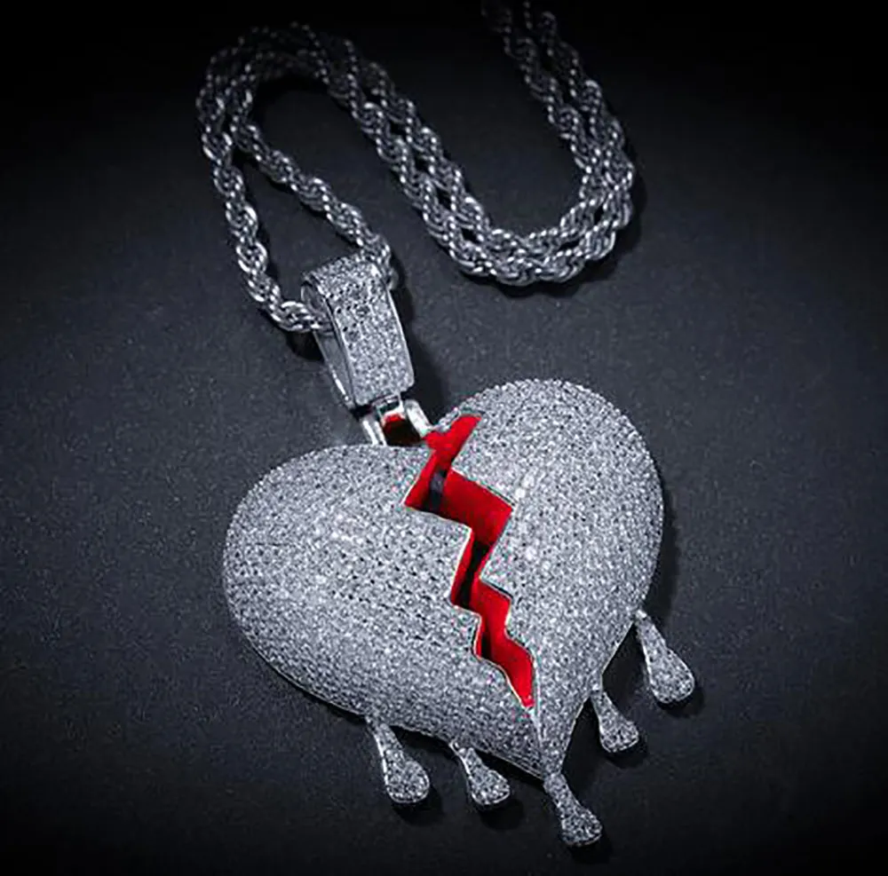 Couples gift-Personalized 2 Pieces Split Heart Broken Heart Necklaces-Boy &  girl | eBay